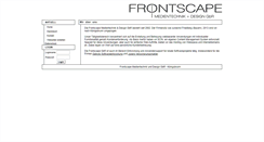 Desktop Screenshot of frontscape.de