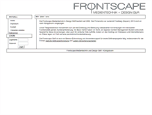 Tablet Screenshot of frontscape.de